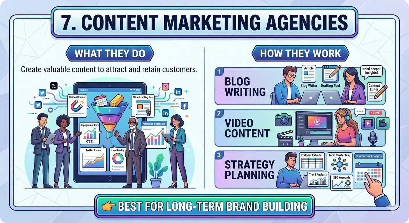 Content Marketing Agencies and what they do and how they work